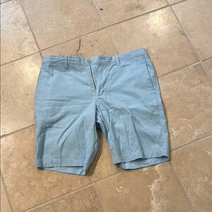 Banana Republic Blue Flat Front Chino Shorts Men Shorts Like New